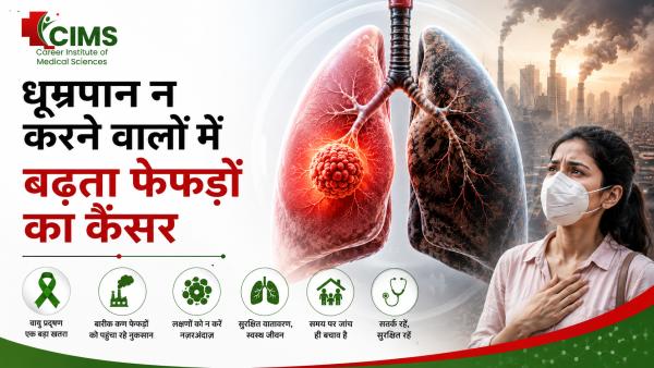 Lung Cancer in Non-Smokers: धूम्रपान न करने वालों में बढ़ता फेफड़ों का कैंसर | CIMS Career Hospital Bhopal